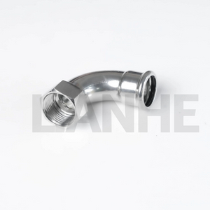 Stainless Steel Female Thread Press 90Deg Elbow D Type