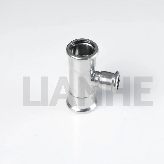 Stainless Steel Press Reducer Tee D Type